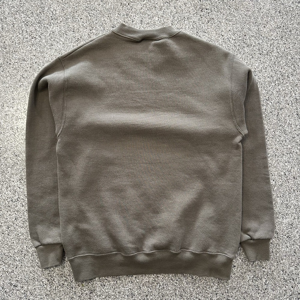 Vintage Walt Disney Sweat Shirt Womens Small Olive Green Mickey Mouse Logo - Picture 7 of 7